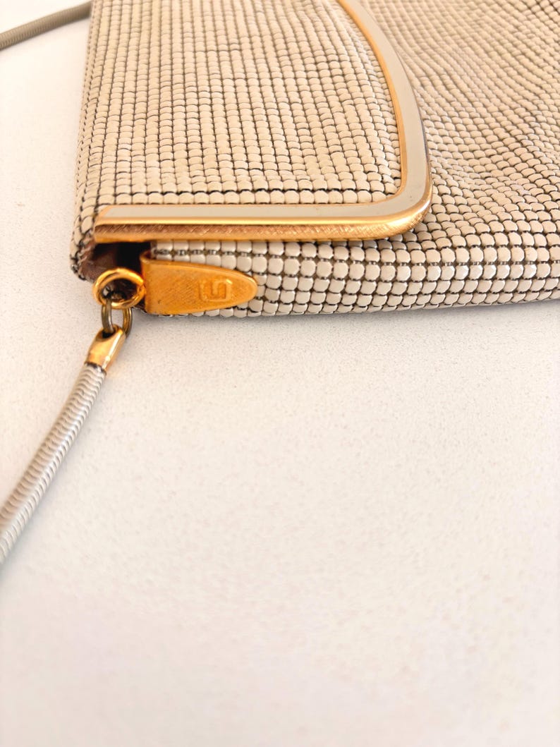 Vintage metal mesh shoulder bag