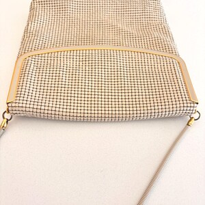Vintage Glomesh evening bag showing details of mesh