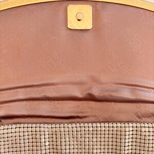 Glomesh bag open showing glomesh clasp