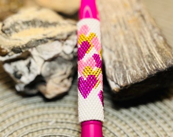 Beaded pen wrap for G2 Pen