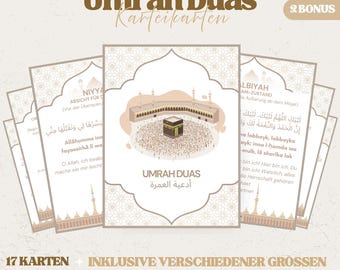 Umrah Dua Flashcards in German – Islamic Travel Guide Mecca