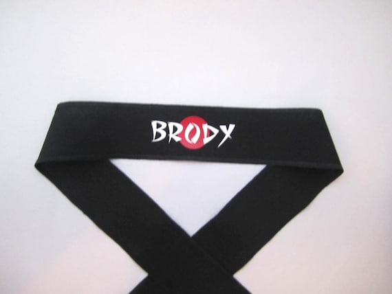 personalized martial arts ninja headbands personalized etsy