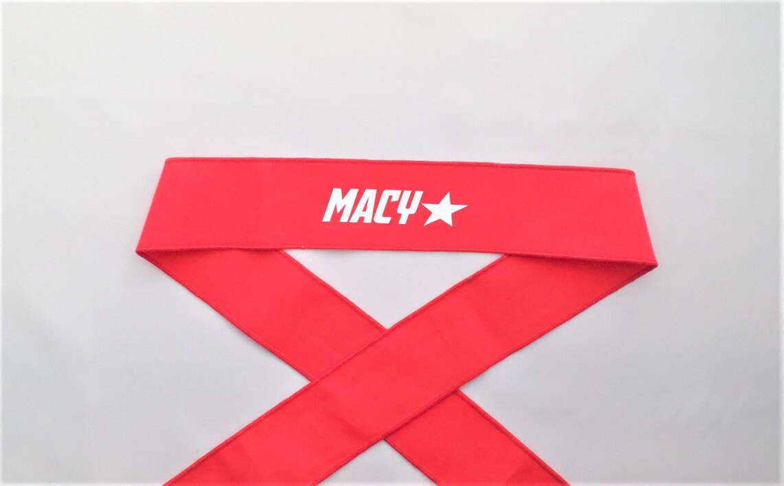 Personalized Ninja Headbands With Stars Etsy