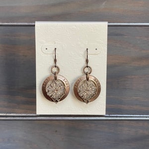Niobium “Love” Diamond Filigree Earrings