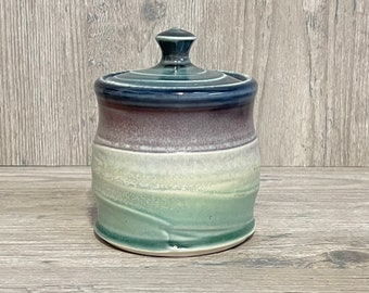 Functional Porcelain Multicolor Covered Jar