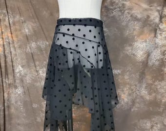 Flamenco Rock mit Tupfen Chiffon,F02