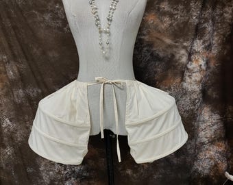 Armação lateral de algodão para trajes do século XVIII, armação de bolso rococó