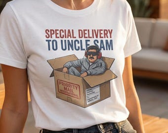 Venezuela Libre Maduro T-Shirt Special Delivery to Uncle Sam| Vintage Mailbox Illustration