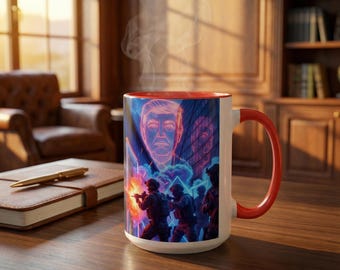 Donald Trump Venezuela Neon Tactical Soldiers Mug | Accent Coffee Mug 11oz 15oz
