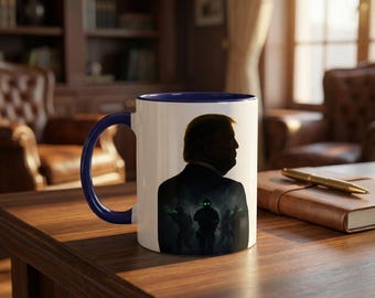 Donald Trump silhouette Mug | Accent Coffee Mug 11oz 15oz