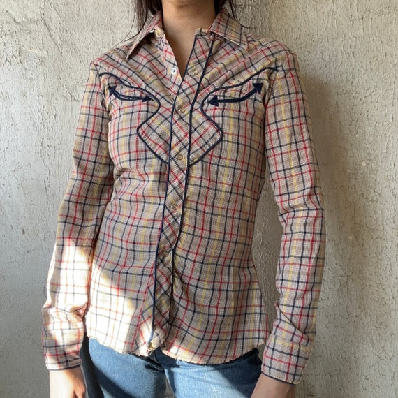 VTG. Karman Western Snapbutton Shirt - image 2