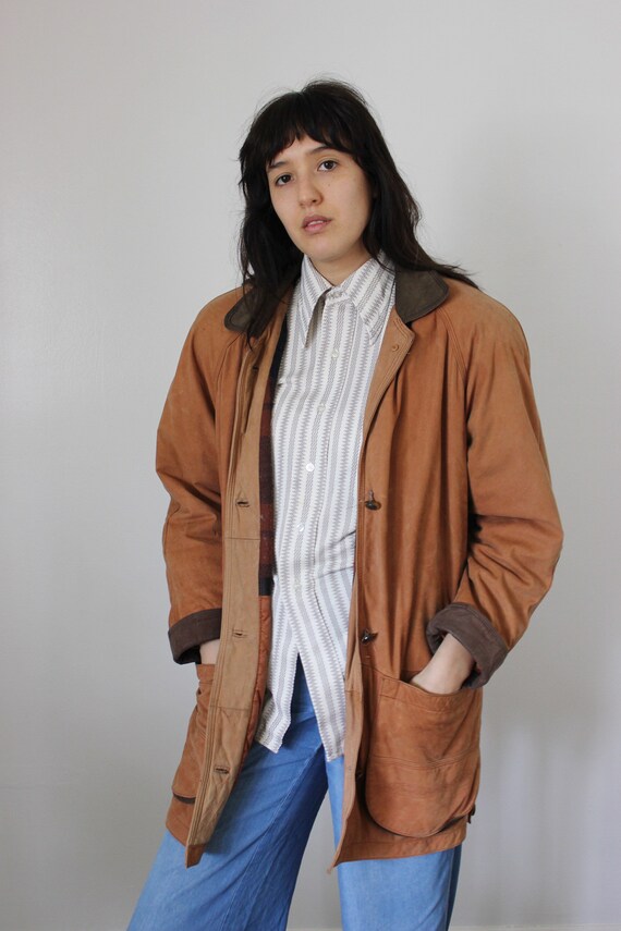 Vintage Brown Suede Western Pioneer Wear Jacket 38 Gem