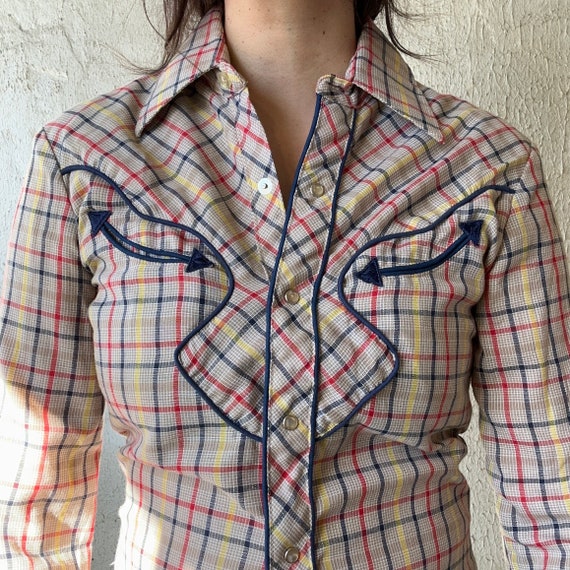 VTG. Karman Western Snapbutton Shirt - image 3