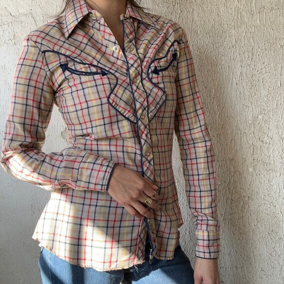 VTG. Karman Western Snapbutton Shirt - image 4