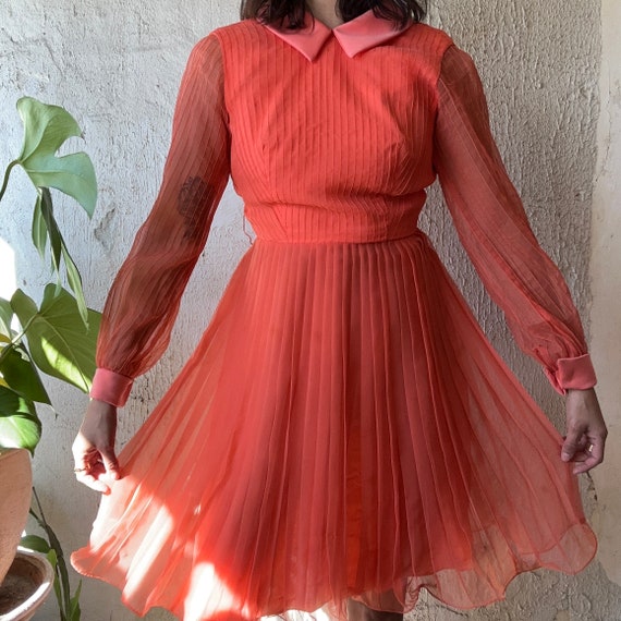 1960’s Coral Party Dress