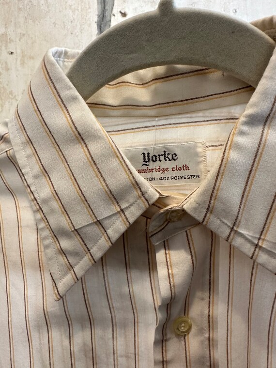 70s Yorke Striped Oxford Shirt M - image 4