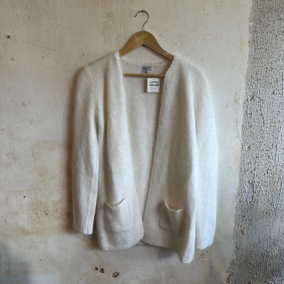 Angora & Lambswool Cardigan - image 4