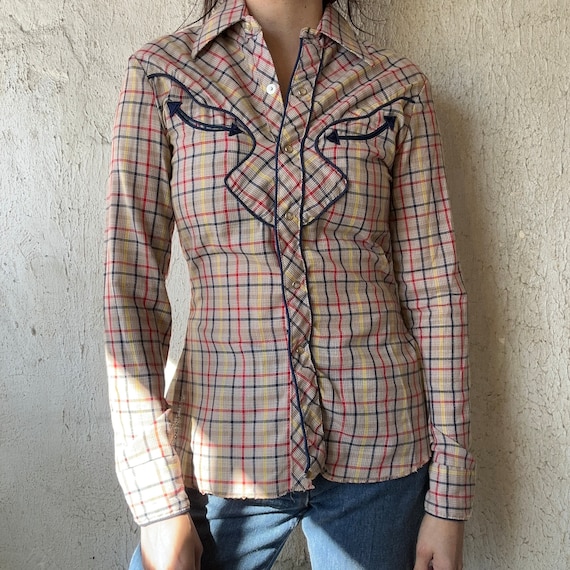 VTG. Karman Western Snapbutton Shirt - image 1