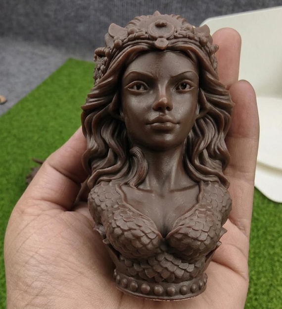 Goddess Walking Stick Handle, Custom Knob, Fantasy Queen Walking Cane Head