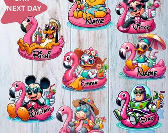 Personalized First Disney Cruise Magnet, Custom Family Vacation Door Sign, Mickey Friends Pool Ring Float, Treasure Wish Dream Magic Ship