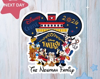 Imanes para puerta de crucero de Disney: juego de imanes inspirados en el frente del barco y los personajes de Disney