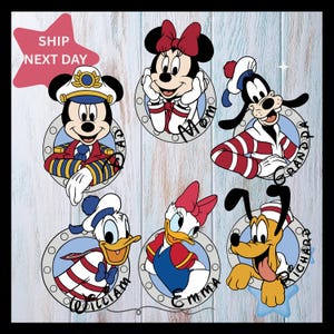 Personalized All Characters Disney Cruise Magnet, Mickey & Friends Stitch Pooh Toy Story Disney Princess Family Cruise Stateroom Door 2026