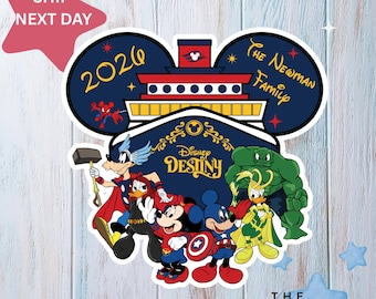 SUPERHEROES Mickey & Friends -Disney Movie Inspired Magnets Cruise Suite Door Magnets/superhero Refrigerator car memento