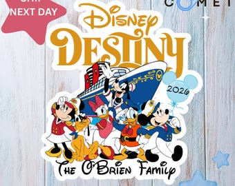 Personalized Disney Family & Cruise Ship Stateroom Door, Cruise Line Ship Name Door Magnet, Disney Cruise magnet, Wish Magic Dream Fantasy