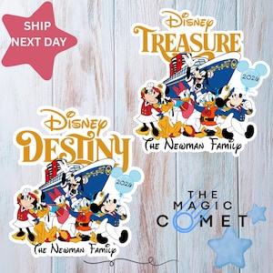 Personalized Disney Family & Cruise Ship Stateroom Door, Cruise Line Ship Name Door Magnet, Disney Cruise magnet, Wish Magic Dream Fantasy
