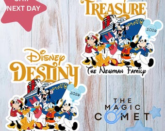 Personalized Disney Cruise Line 2026 Magnet, Mickey and Friends Family Cruise Magnet, Family Sign Disney Wish Dream Treasure Fantasy Magnet