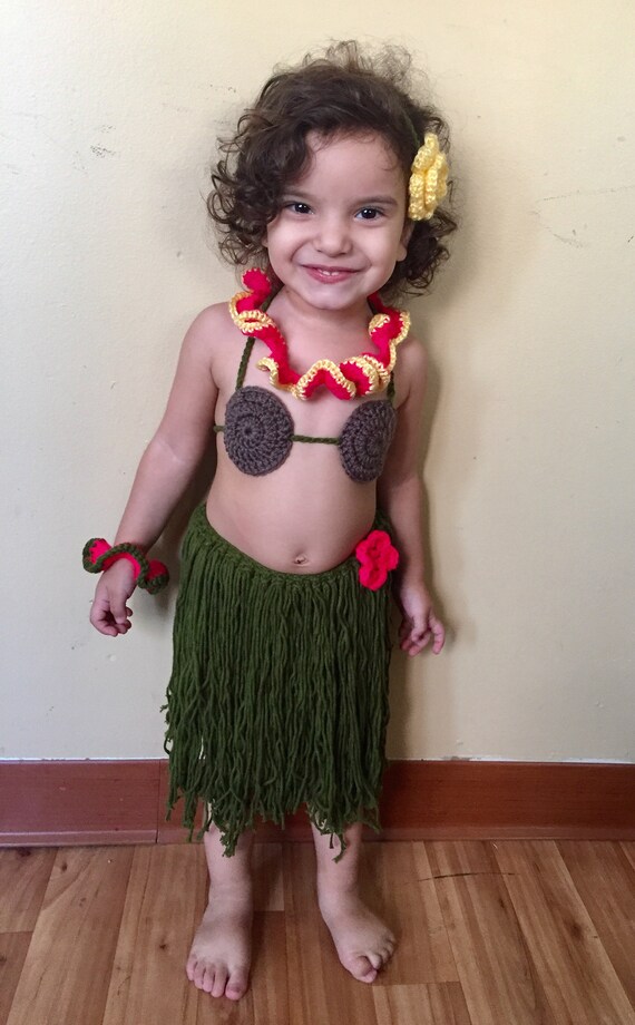 baby hula girl costume