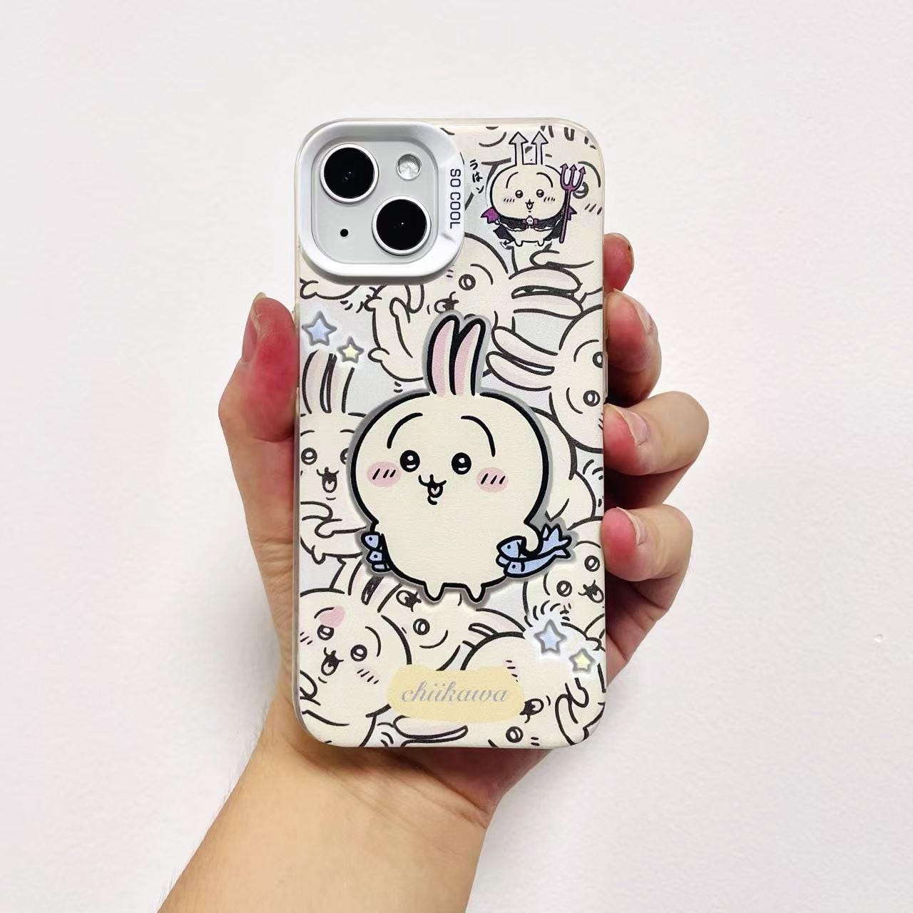 Custom Usagi-inspired iPhone Case 16 Pro Max, Anime Chiikawa Cover