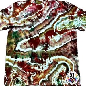 Hand Dyed Butterfly Heart Tie Dye Shirt | Green Cottagecore Tee image 15