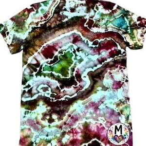 Hand Dyed Butterfly Heart Tie Dye Shirt | Green Cottagecore Tee image 11
