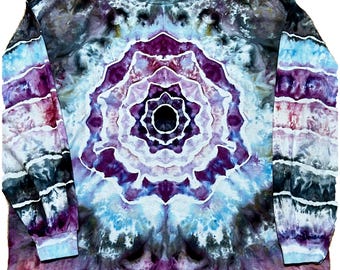 3XL Mandala Ice Dye Long-Sleeve Shirt