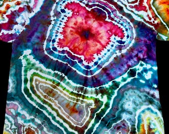 Colorful Sea Turtle Tie-Dye Shirt, One-of-a-Kind 2XL Bella Canvas Tee