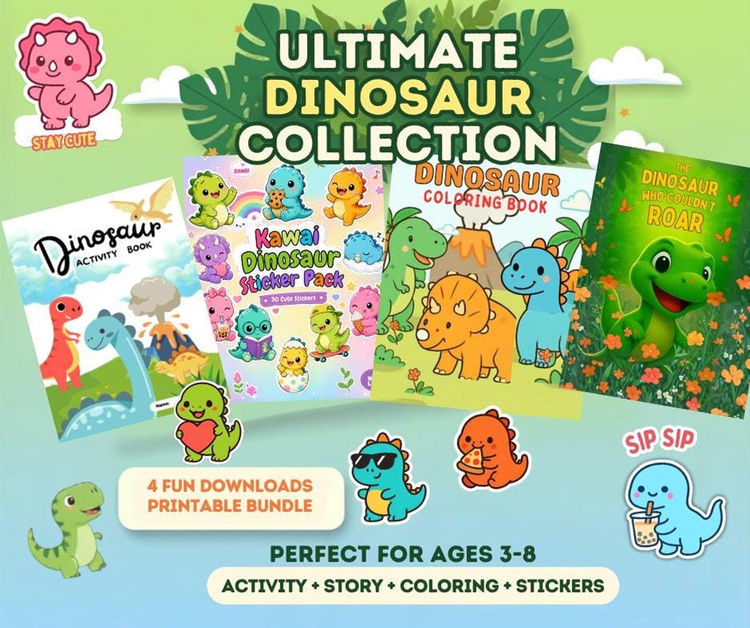 Libro De Dinosaurios Interactivo Y Reutilizable Para Preescolar – 15 Páginas Con Bolígrafos, Juegos Educativos Y Pegatinas Para Niños De 3 A 5 Años