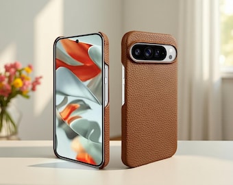 Leather Case for Google Pixel 9 Pro 8 Pro 7 Pro 6A 6 Pro 5A – Slim Shockproof Phone Cover