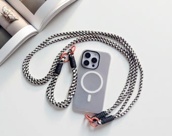 Crossbody Magnetic Phone Case with Strap and Bracelet for iPhone 17/16/Air/15/14/13/12/11 – Soft MagSafe Cover