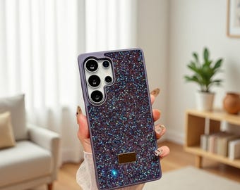 Luxury Bling Glitter Case for Samsung S26 S25 Ultra S24 Ultra S23, Soft Diamond Protective Vogue Phone Cover