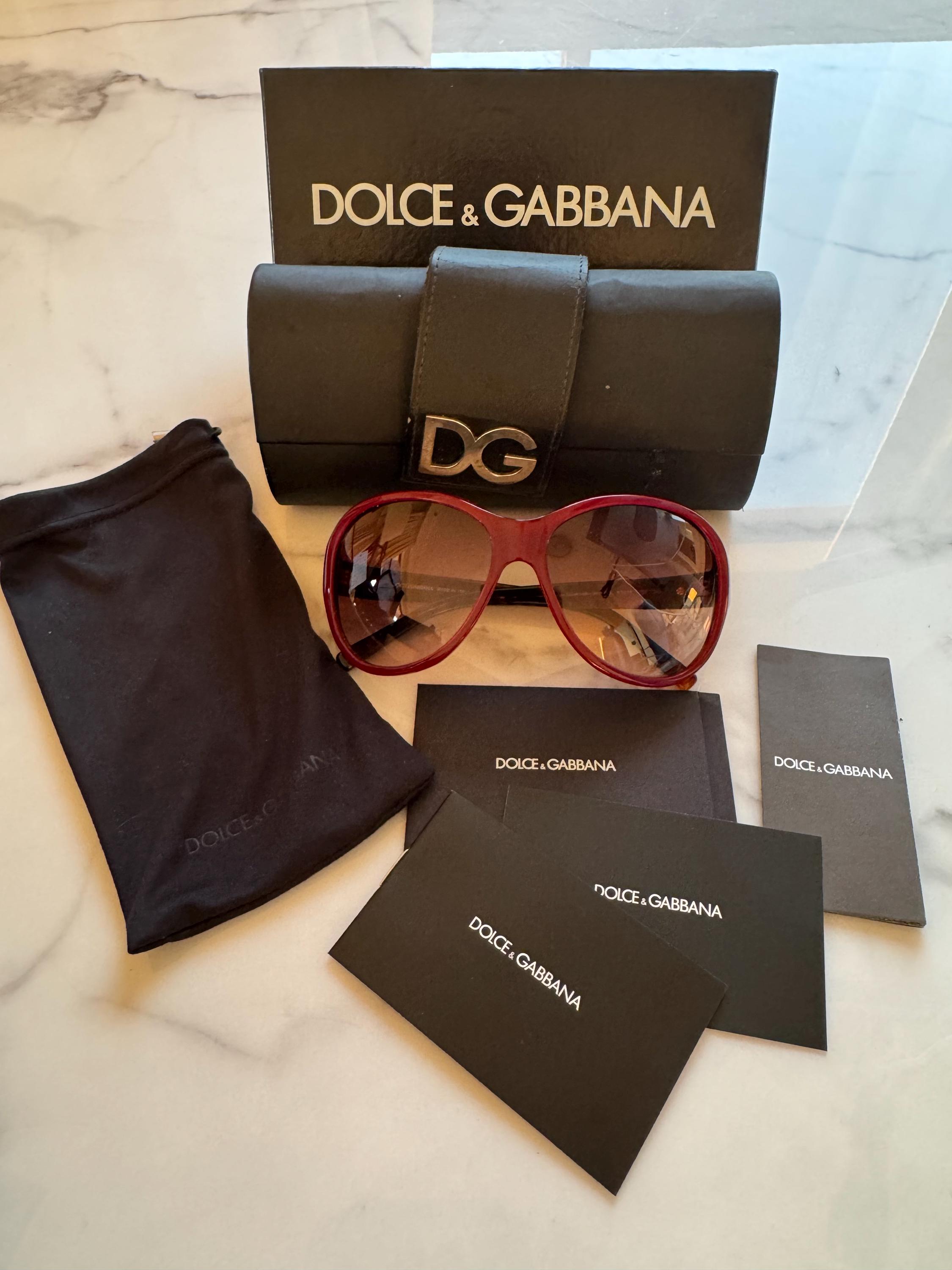Dolce & Gabbana Women\'s Oversized Square Sunglasses - Burgundy dolce gabbana eyewear oversized square 0dg4310 sunglasses main image 4