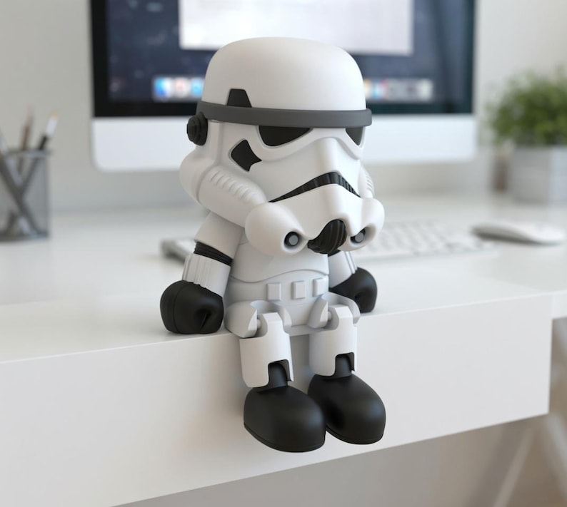 Stormtrooper Using A Computer Stormtrooper Flexi STL File - 3D Print - Etsy