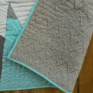 MADE TO ORDER Mountain Crib Quilt image 5