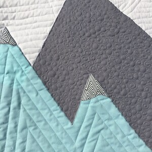 MADE TO ORDER Mountain Crib Quilt image 4