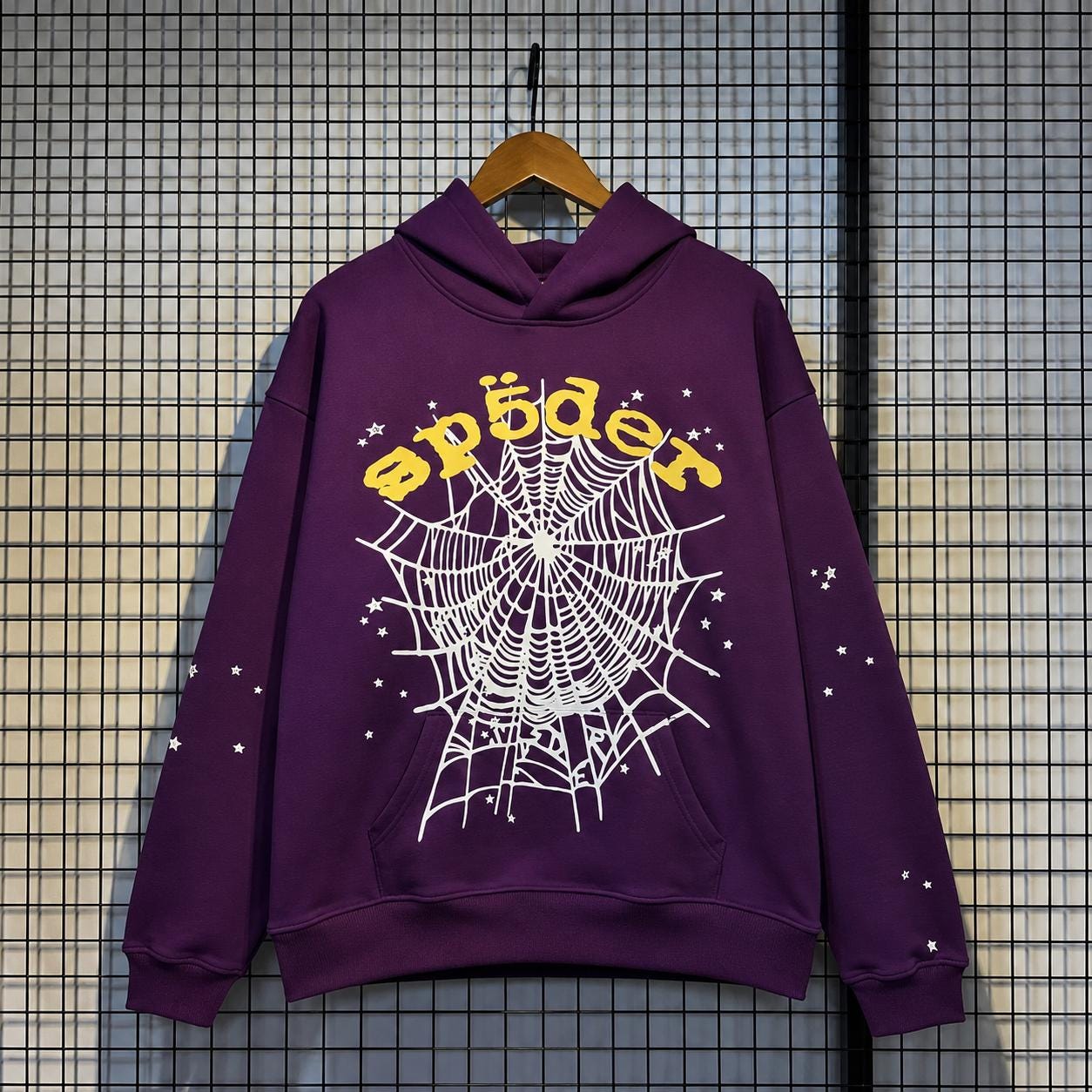 Sp5der Hoodie Purple - Etsy