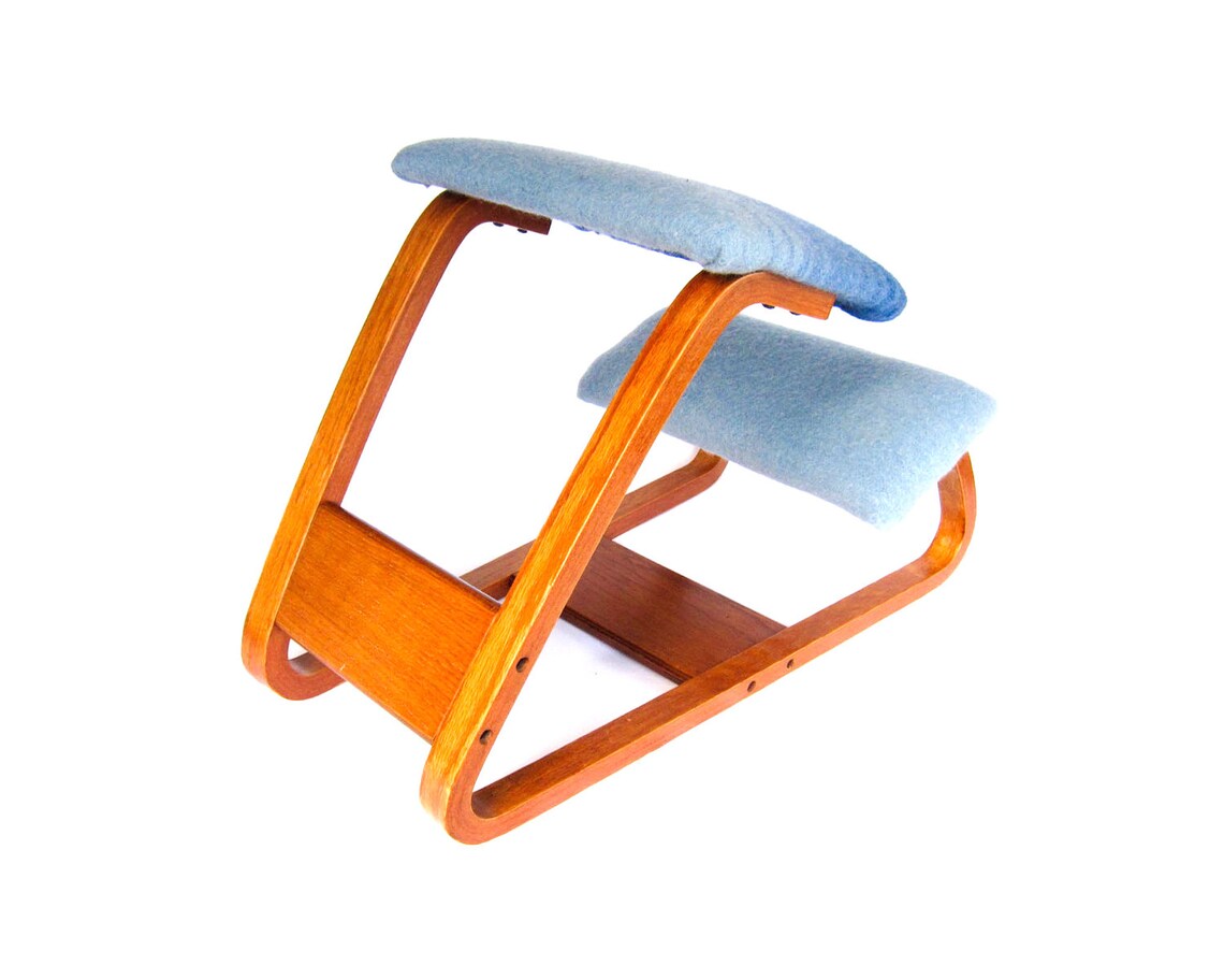 Vintage Chair Ergonomic Kneeling Etsy