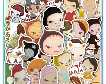 Yoshitomo Sticker Sheet Nara - Vinyl Decals 40 Piece