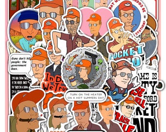 Dale Sticker Sheet Gribble -King of Vinyl the Hill Decals 40 Piece