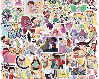 60Pcs Star vs Stickers Pack The Forces Vinyl For Evil American Decals