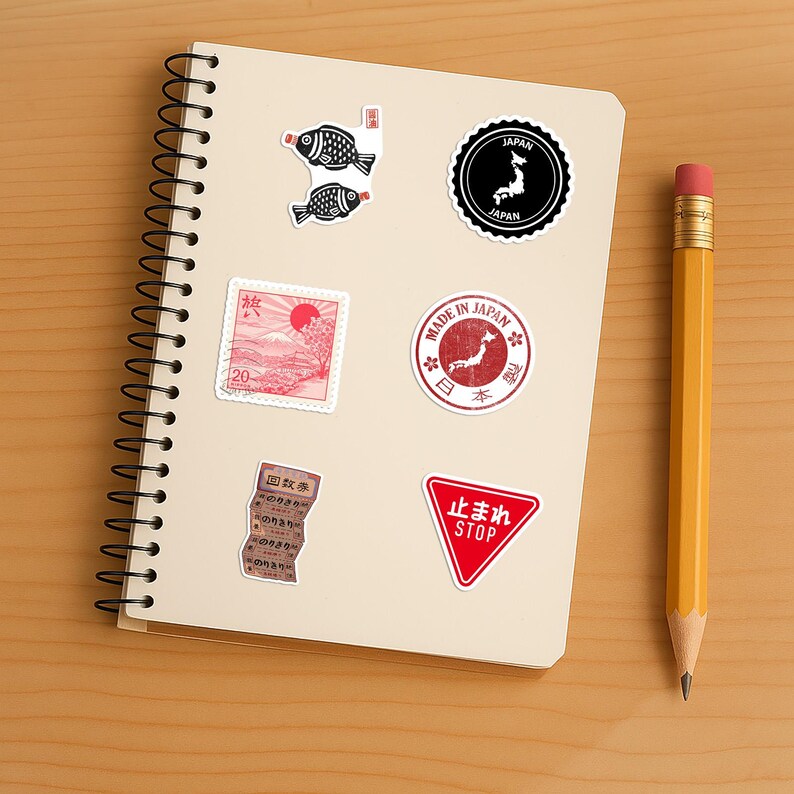 Japanese Road and Traffic Signs Sticker Sheet - Vinyl Decals 40 Piece ...